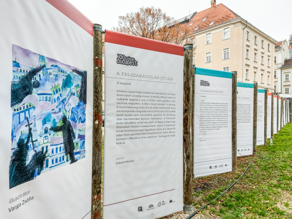 Köztéri kiállítás nyílt a 100 szóban Budapest legjobb történeteiből