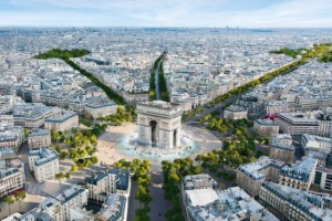 Nyolcsávos autóút helyett különleges kertté varázsolják Párizs ikonikus sugárútját