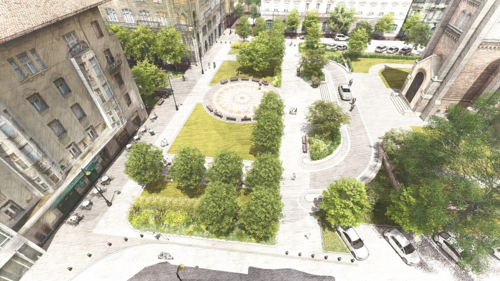 Elindult a Bakáts tér felújítása –  2022-re egy zöldebb, akadálymentes köztér lesz