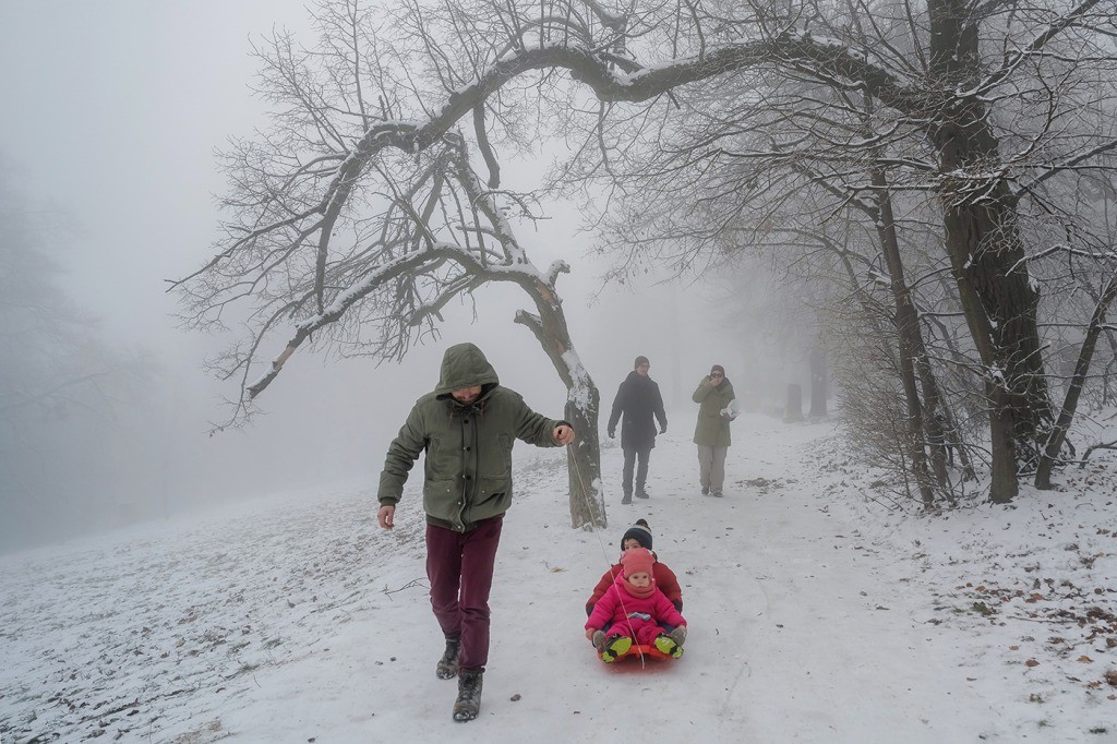 „Betemetett a nagy hó erdőt, mezőt, rétet” –  a Normafa Bódis Krisztián fotóin